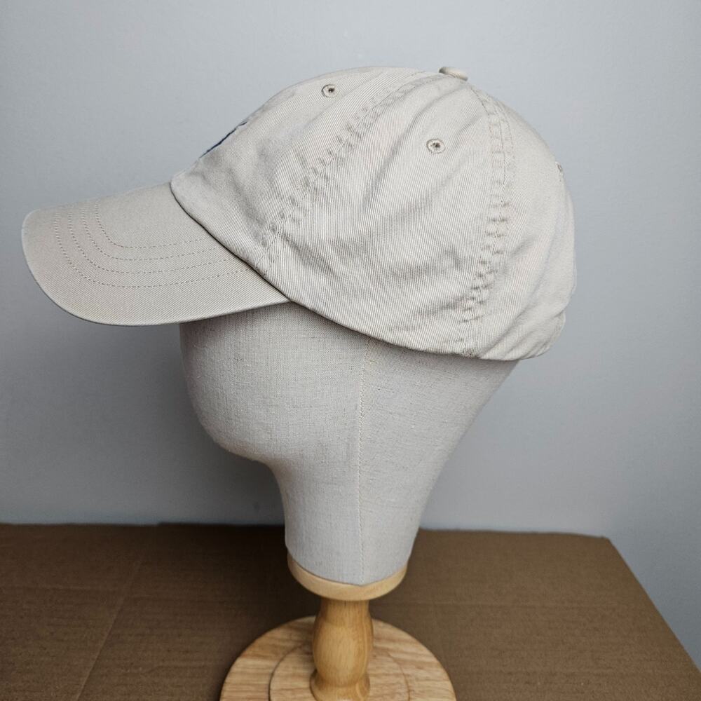 Polo Ralph Lauren Polo Pony Cap Dad Hat Khaki Strap Back - Picture 2 of 10